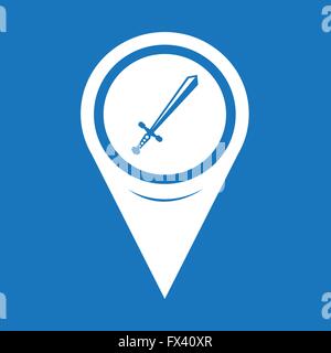 Map Pointer sword icon Stock Vector Image & Art - Alamy