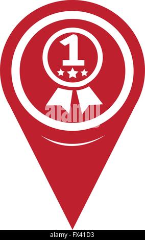 Map Pin Pointer number 1 icon Stock Vector Image & Art - Alamy
