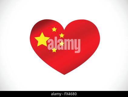 China flag themes idea Stock Vector