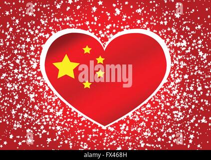 China flag themes idea Stock Vector