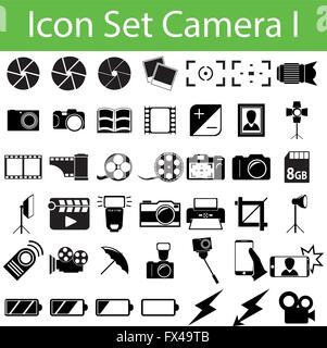 Icon Set Camera I with 42 icons for different purchase Stock Vector