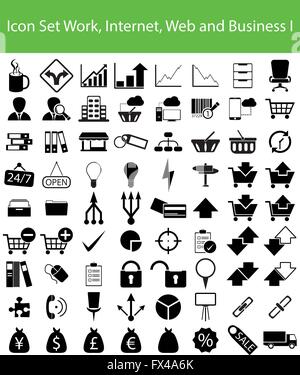 Web icon set. Different internet website icons Stock Vector Image & Art ...
