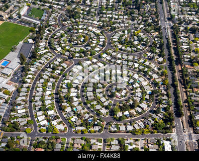 Aerial view, county settlement, Settlement Palo Alto, Charleston Meadow Fair Meadow, San Francisco, Bay Area, United States Stock Photo