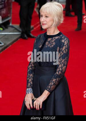 London, UK. 11th Apr, 2016. Helen Mirren at UK Film Premiere of ‚Äú Eye In The Sky ‚Äù in London 11/04/2016 Credit:  dpa picture alliance/Alamy Live News Stock Photo