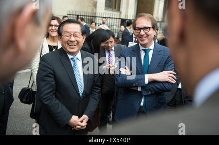 Berlin, Germany. 12th April, 2016. German Minister of Transport ...