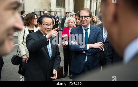 Berlin, Germany. 12th April, 2016. German Minister of Transport ...