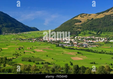 Reschenpass in den Alpen - Reschen Pass in Alps, South Tyrol Stock Photo
