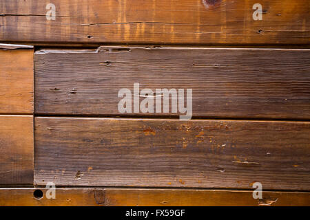 Wood wall texture made out of reclaimed recycled lumber from a wooden barn. Stock Photo