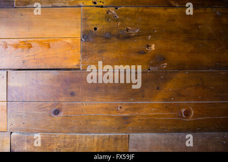Wood wall texture made out of reclaimed recycled lumber from a wooden barn. Stock Photo