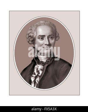 Jean le Rond d'Alembert, 1717-1783, Mathematician Stock Photo