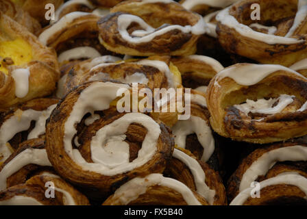 COPENHAGEN / DENMARK  11 April 2016  Vsrious danish pastries or cake for sale at bakers          Photo.Francis Joseph Dean/DeanP