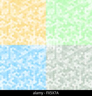 Seamless texture gray hex grid. Vector Illustration. Stock Vector