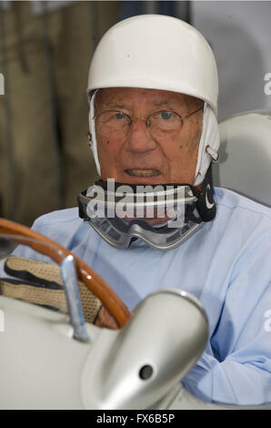 Legendary racing driver  Sir Stirling Moss Stock Photo