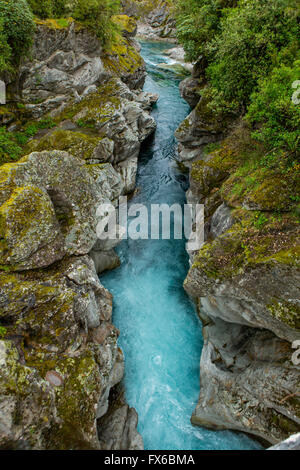 High angle view of river in rock formation Stock Photo