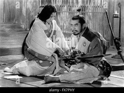 Kumonosu-jo Throne of Blood Year : 1957 Japan Director : Akira Kurosawa Toshiro Mifune, Isuzu Yamada Stock Photo