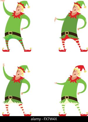 Set of elves Stock Vector