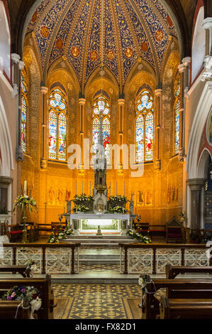 The High Altar in the Church of The Immaculate Conception, Clonakilty, West Cork, Ireland. Stock Photo