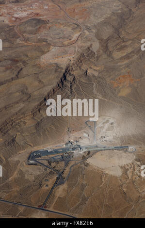 Aerial view of the Blue Diamond Hill Gypsum mine near Las Vegas, Nevada Stock Photo