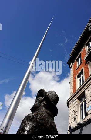 The Spire and James Joyce statue by Marjorie Fitzgibbon sculptor in ...