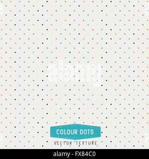 Colourful Dots Vector Texture. dots background. Vector Illustration. Hand made. Stock Vector