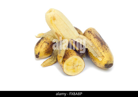 ripe banana (The fully ripe banana produces a substance called Tumor Necrosis Factor (TNF) which has the ability to combat abnor Stock Photo