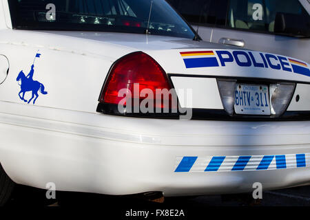 An police cruiser stands at the RCMP detachment in Kingston, Ont., on Dec. 8, 2015. Stock Photo