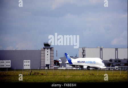 Airbus A300-600ST Beluga plane  Saint-Nazaire Loire-Atlantique France Stock Photo