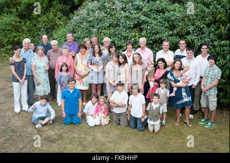 Large family group portrait