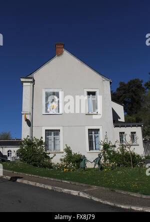 Exterior of French Post Office Rochecorbon France  April 2016 Stock Photo