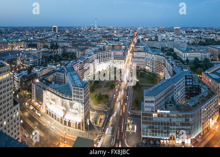 Panoramic View from Kollhoff Tower, Leipziger Platz, Tower, Berlin, Germany,
