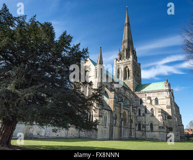 Chichester Cathedral, formally known as the Cathedral Church of the Holy Trinity, Chichester, West Sussex Stock Photo