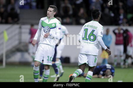 Julian Draxler in action during the league champion Wolfsburg match - Real Madrid © Laurent Lairys Agence Locevaphotos Stock Photo