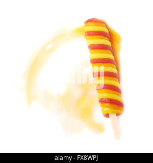 Ice pop popsicle on a stick isolated Stock Photo