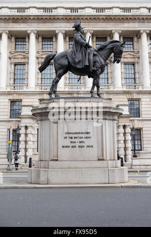 Prince George Duke of Cambridge statue on Whitehall London Stock Photo