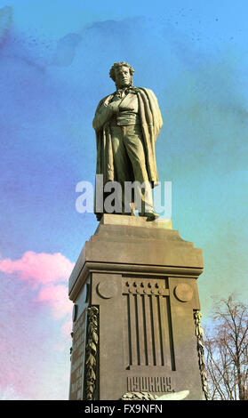 monument Alexander Pushkin Stock Photo