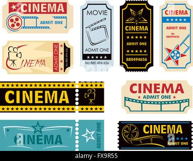 Movie admission Stock Vector