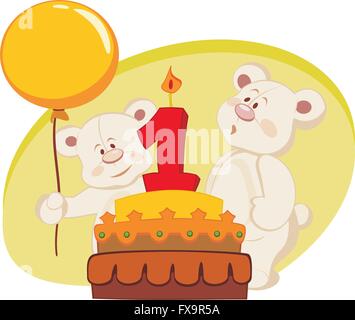Birthday cake Stock Vector