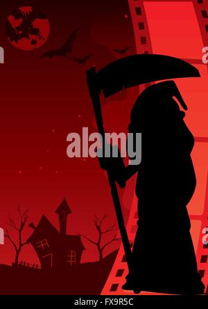 Horror poster Stock Vector