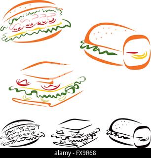 Food symbols Stock Vector