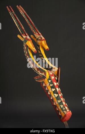 Bamana ceremony mask from Mali Stock Photo