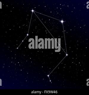 Libra constellation Stock Vector