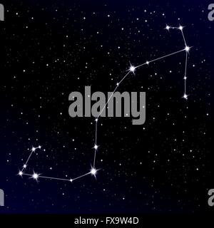 Scorpio constellation Stock Vector