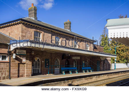 Abergavenny Railway Station, Monmouthshire, Wales, UK. An Italianate