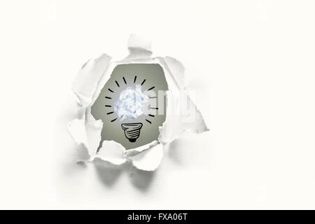 Composite image of  five bulbs which one is in the process of function Stock Photo