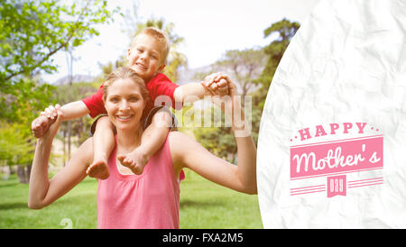Composite image of mothers day greeting Stock Photo