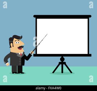 Business presentation scene Stock Vector