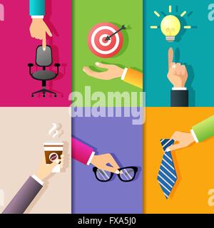Business hands icons Stock Vector Image & Art - Alamy