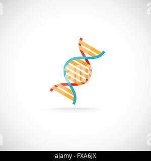 DNA molecule icon Stock Vector