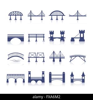 Bridge icons set Stock Vector Image & Art - Alamy