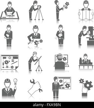 Manufacturing Process Collection Icons Set Vector Illustrations Stock ...